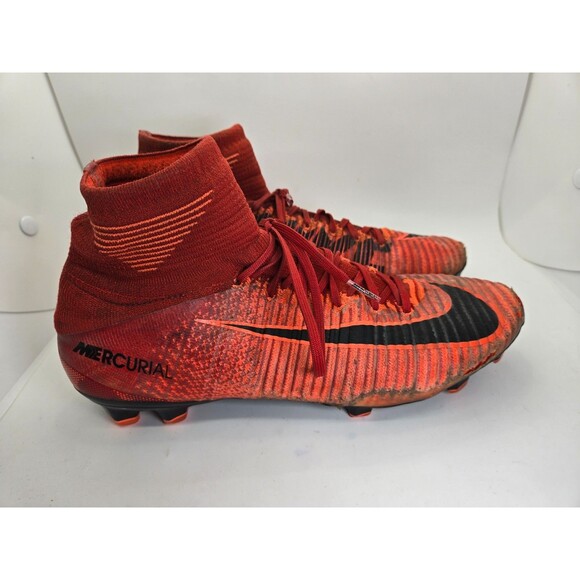 Nike Mercurial Superfly V Elite FG Soccer Cleats Men's 9 Red Footbal 831940-616 - Picture 1 of 9